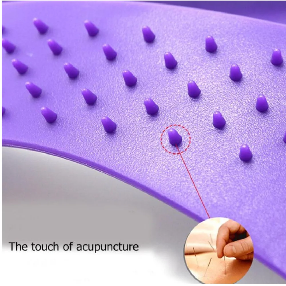 1pc Back Stretch Equipment Massager Magic Stretcher Fitness Lumbar Support Relaxation Spine Pain Relief Corrector Health Care | Красота и