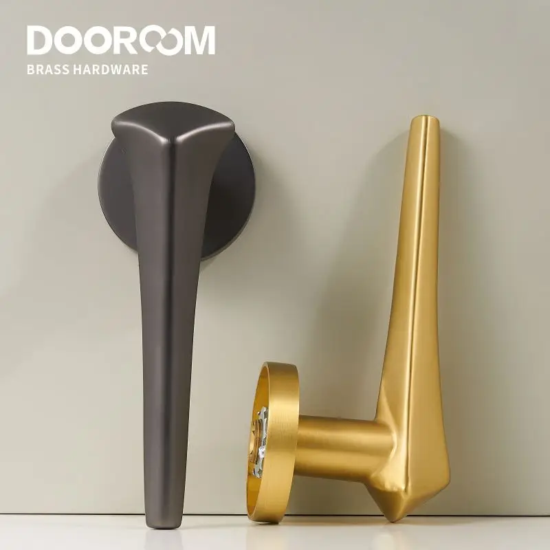 Dooroom латунный дверной замок современный золотой серый Interiror для спальни ванной