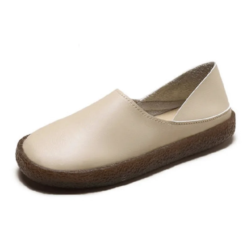 Женская обувь в горошек Новинка осени 2019 тонкие туфли на плоской подошве с