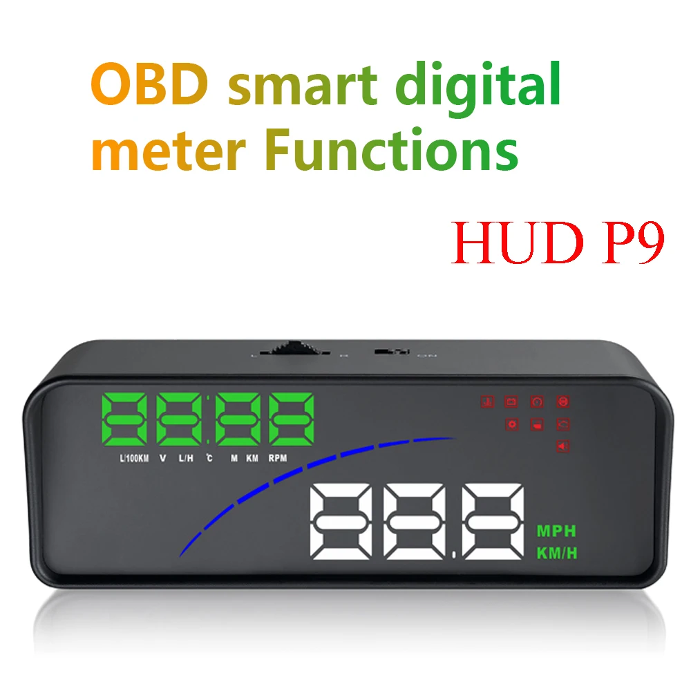 Автомобильный проектор на лобовое стекло 3 6 дюйма OBD2 HUD P9|Проекционный дисплей| |