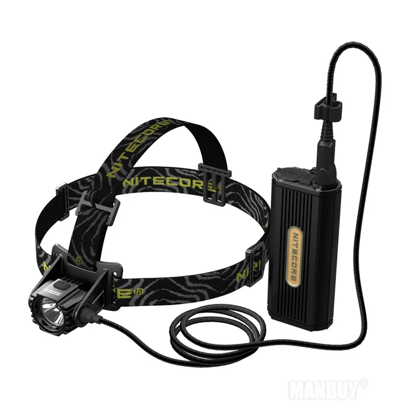 Nitecore HC70 1000 люмен Перезаряжаемые спелеологии фары с 2x18650 Комплекты внешних