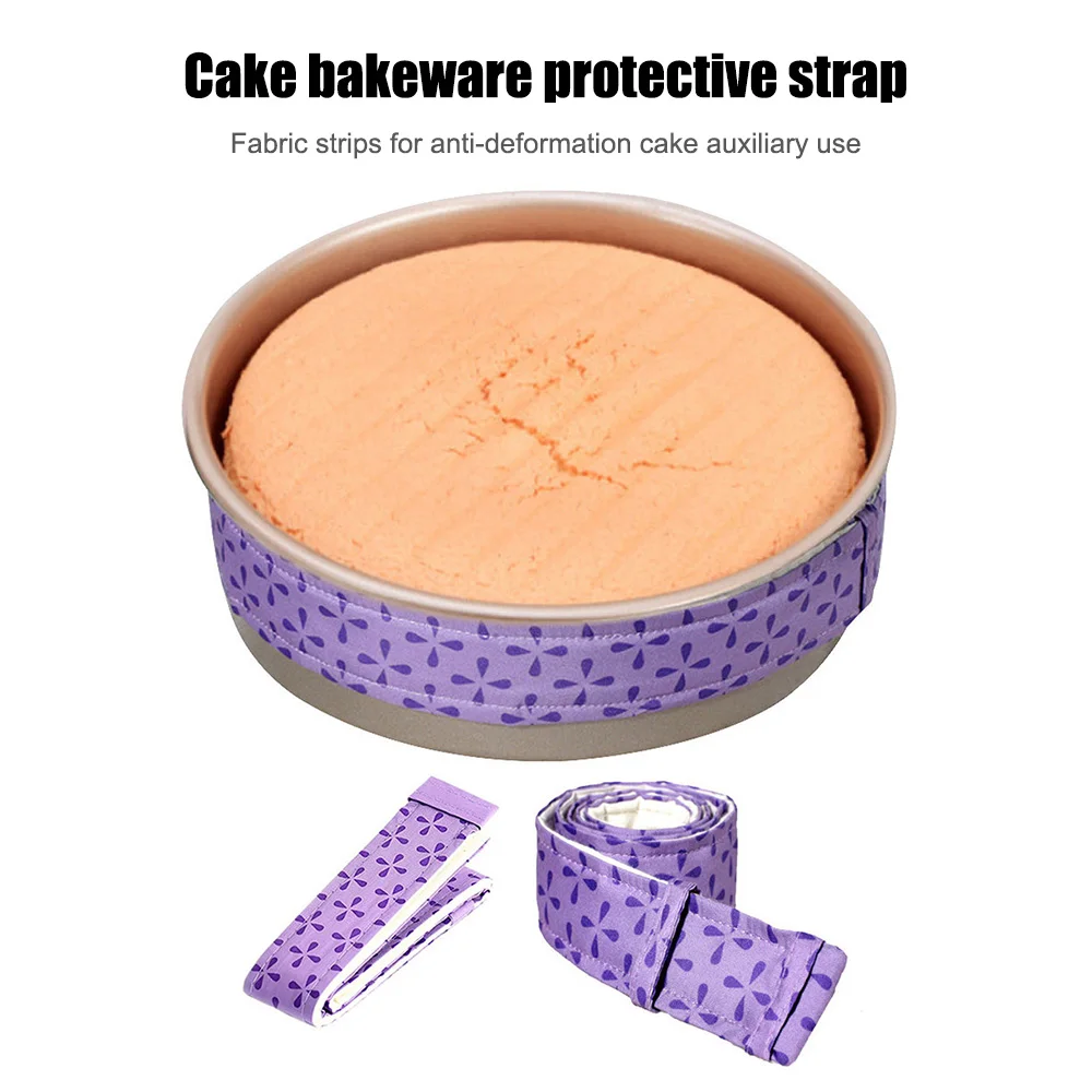 

1PC Cake Pan Strips Adjustable Protective Bandage DIY Baking Tool Prevent Cake from Cracking Deformation Belt for Baking Moist
