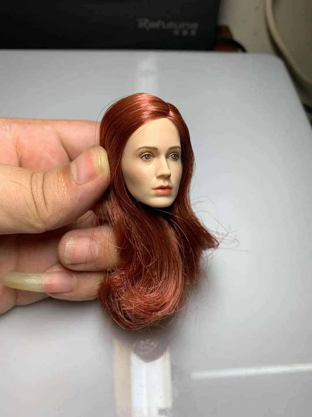 

1/6 Scale Girl Head Sculpt Long Red Hair Woman Tbleague for 12" Inches Female Action Figure