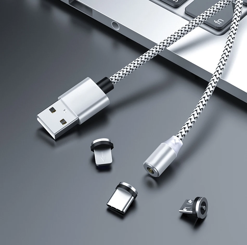 Biaze Магнитный usb кабель для зарядки usb type C для Iphone Xiaomi huawei samsung кабель для быстрой зарядки Micro USB кабель для светодиодного зарядного устройства