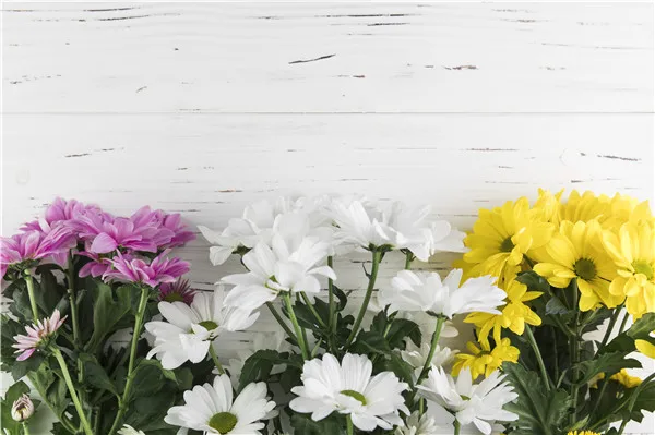 

SHENGYONGBAO Vinyl Custom Christmas Photography Backdrops Prop flower and Wood Planks Photo Studio Background W191023-15589