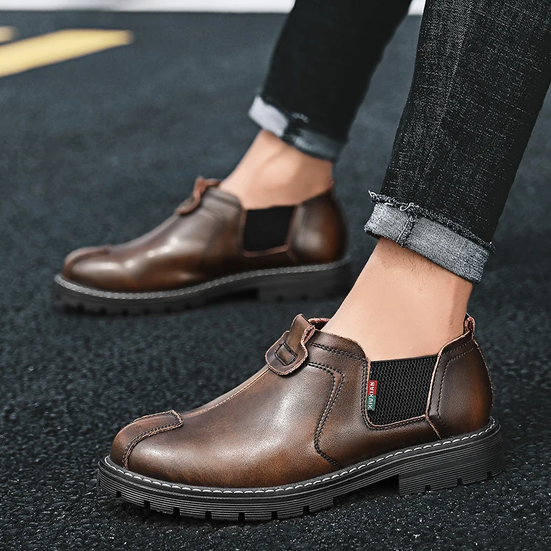 Кроссовки мужские из натуральной кожи мягкие классические модные оксфорды