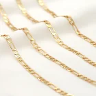 Из 14-каратного золота с Цвет с латунным покрытием, украшенные кисточками и цепочками, ссылку медь DIY ювелирных изделий для женщин, браслет, ожерелье, расходные материалы для изготовления