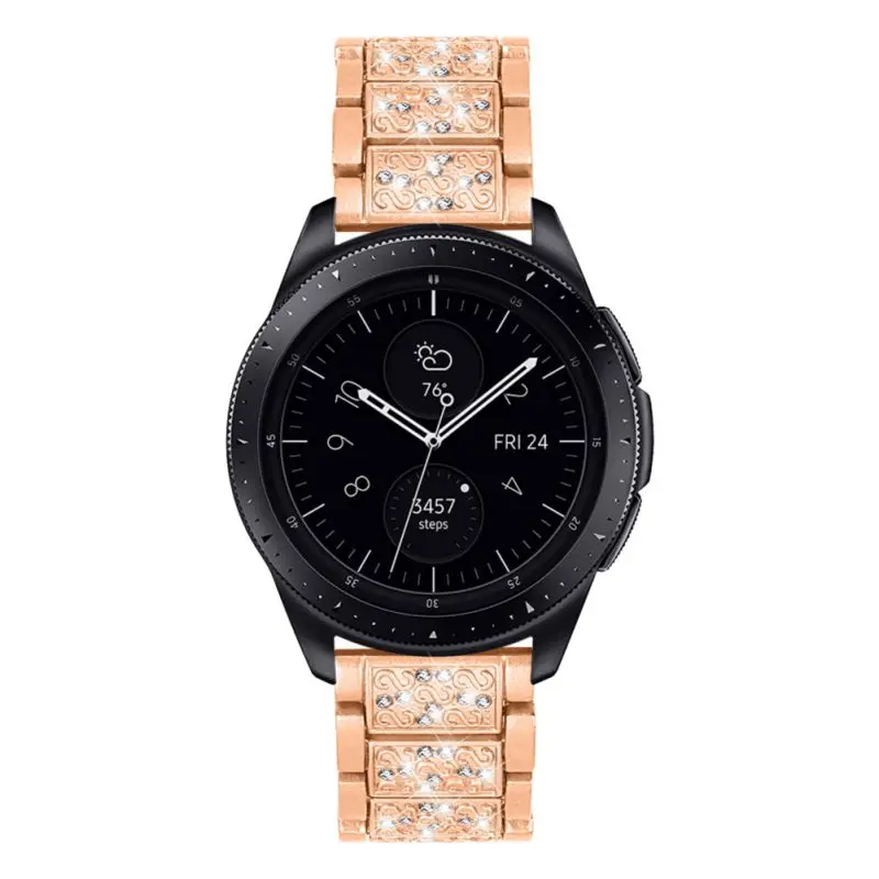 Ремешок для часов Samsung Galaxy Watch 42 мм/Active 40 мм металлический браслет со стразами Gear