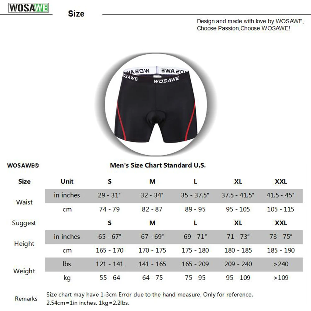 

Breathable Cycling Shorts Elastic Fabric Unisex Cycling Underwear Gel Padded Moisture Wicking Quick Dry Shockproof Underpants