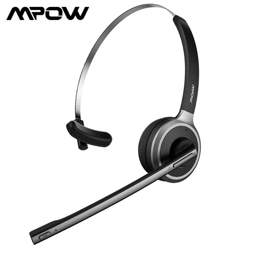 Профессиональная гарнитура Mpow M5 Bluetooth 4 1 черная беспроводная Накладные наушники