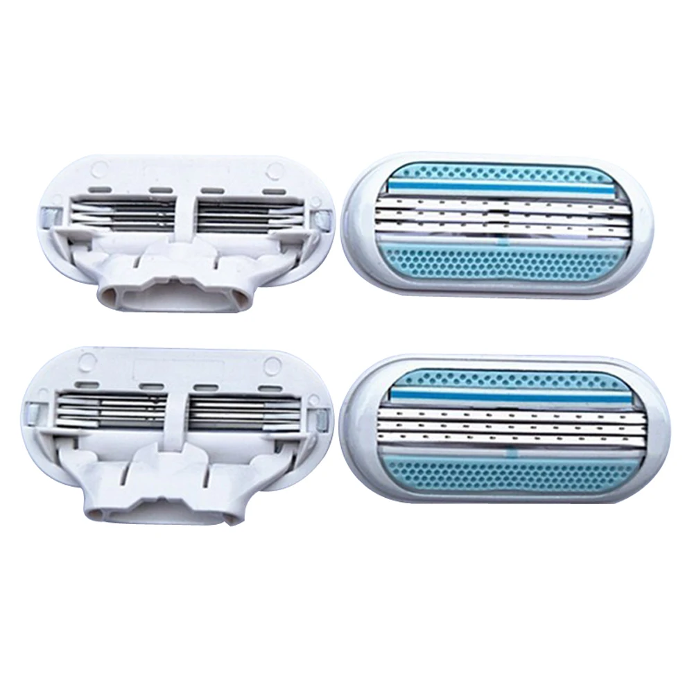 

4pcs Beauty Shaving Razor Blade For Women Safety Female Sharpener 3 Layer razor For Venuse Razor Blade Head