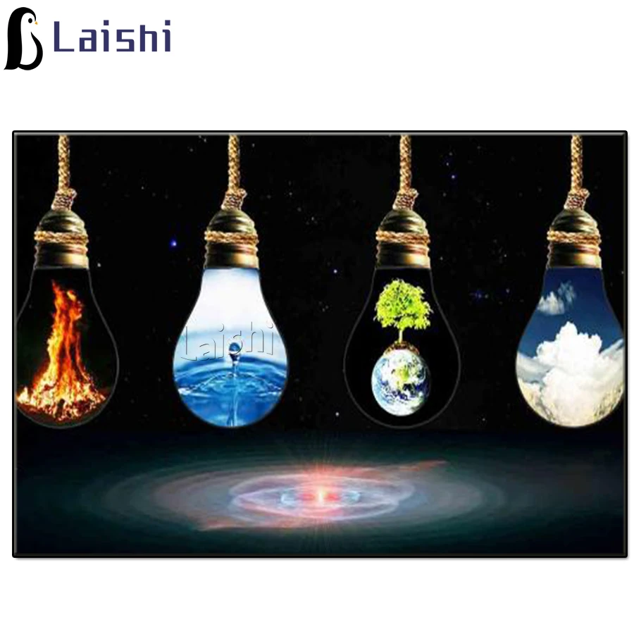 Алмазная мозаика на заказ сделай сам креативная светильник почка с рисунком