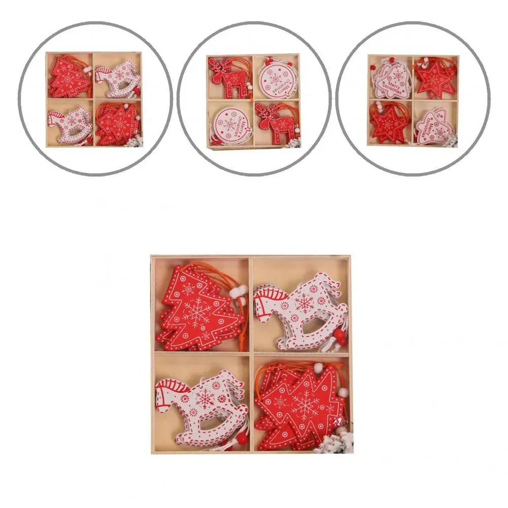 

Creative Round Corner Non-deformation Compact Size Christmas Ornaments Christmas Ornaments Festival Pendants 1 Set