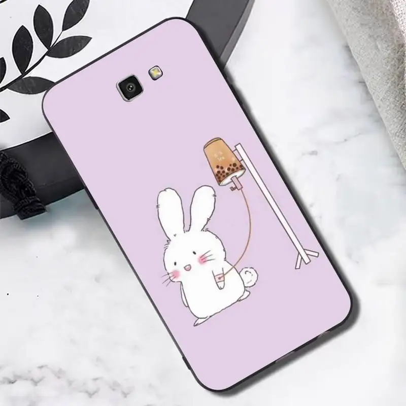 Чехол для телефона TOPLBPCS Ctue с рисунком молочного чая медведя Boba Samsung J4 plus J2prime J5 J6 2016