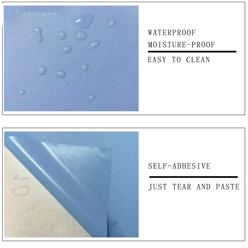 

Wokhome Matt Pure Color Vinyl Waterproof Self Adhesive Wallpaper DIY Modern Living Room Kitchen Cabinets Household Home Decor