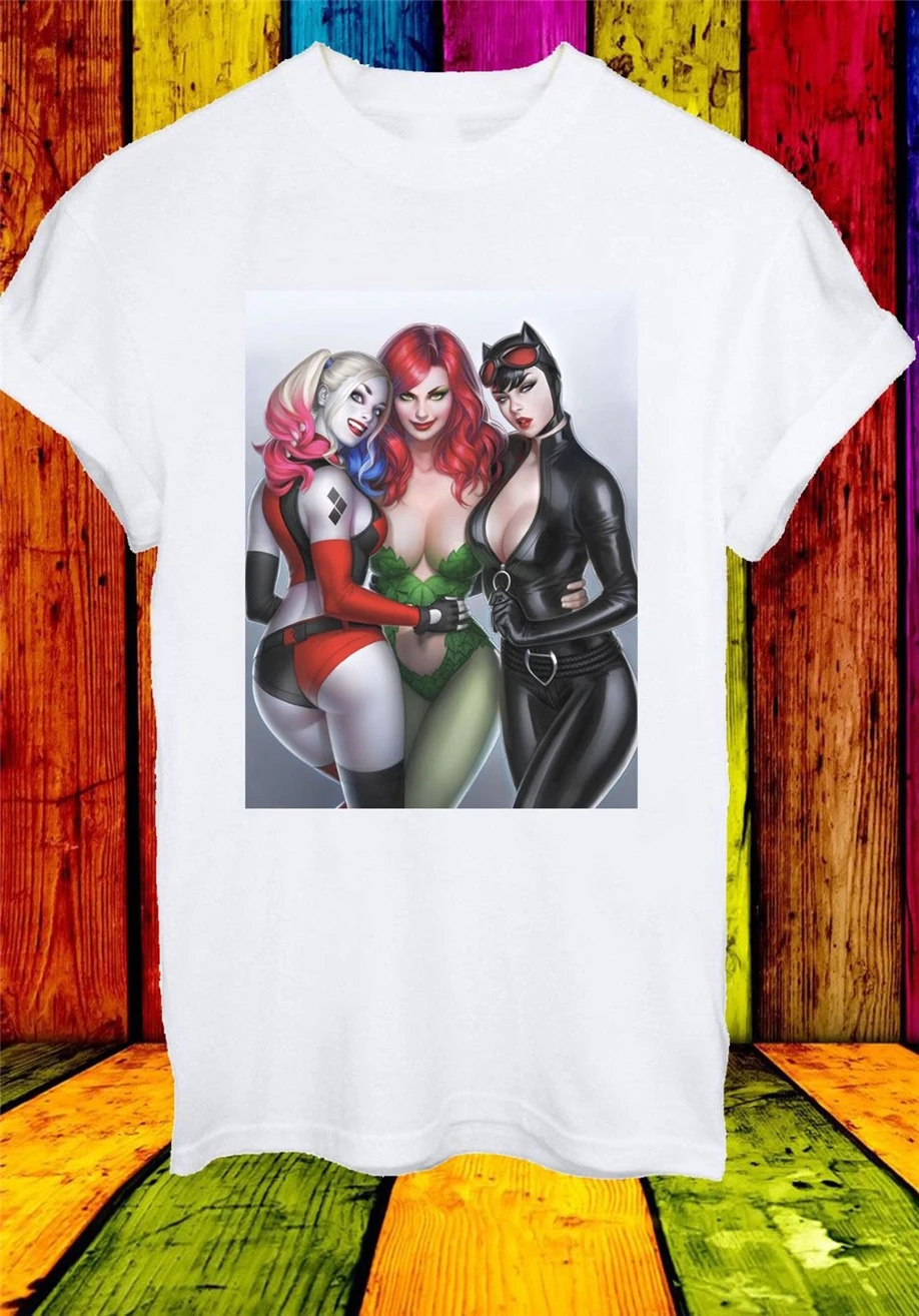Харли Квинн Ядовитый плющ Женщина кошка сексуальные Супергерои мужчины женщины