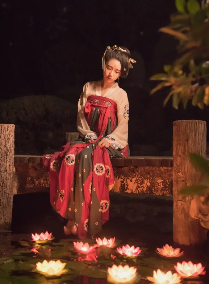 hanfu Национальный Древний китайский Косплей Костюм древняя Женская Китайская одежда hanfu Женская китайская сценическая одежда