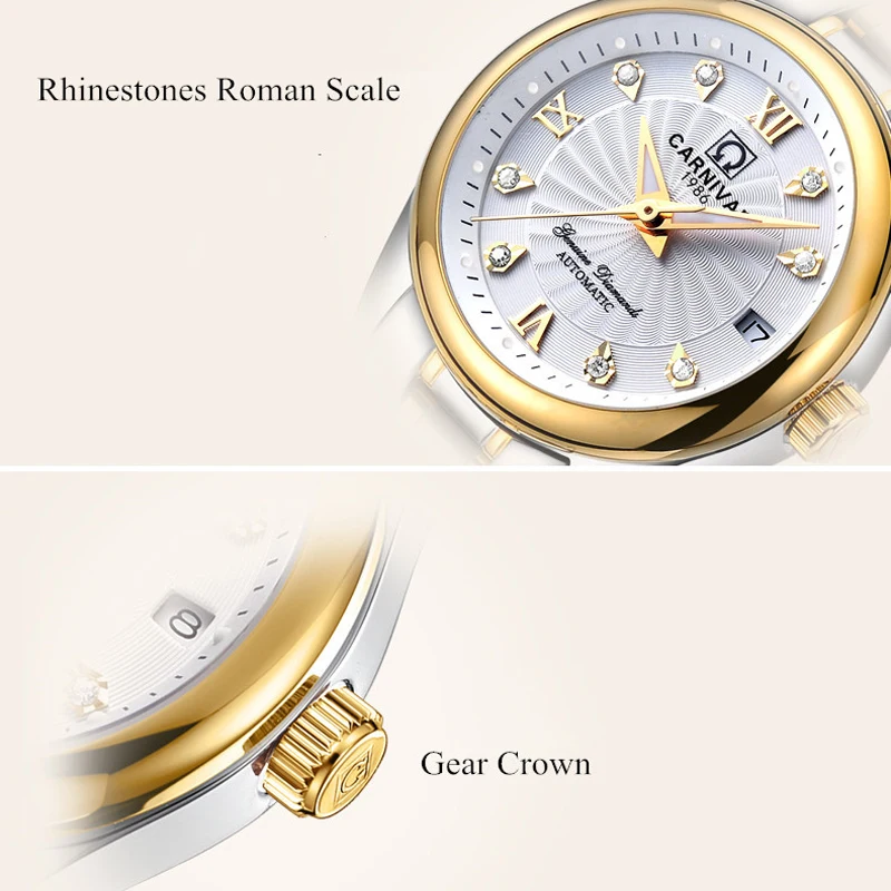 Часы наручные женские с сапфировым стеклом брендовые Роскошные модные