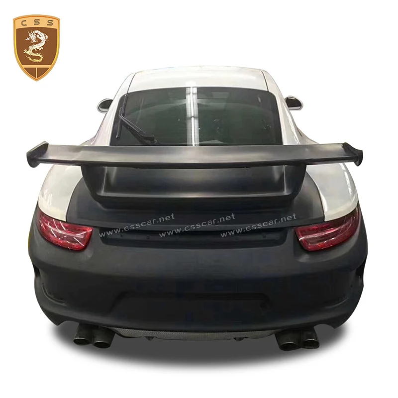 

2014-2016 Porsche-911 991 GT3 Style Front Rear Bumper Rear Wing spoilers trunk refit gt3 style Fiberglass Auto Body Kit 00053