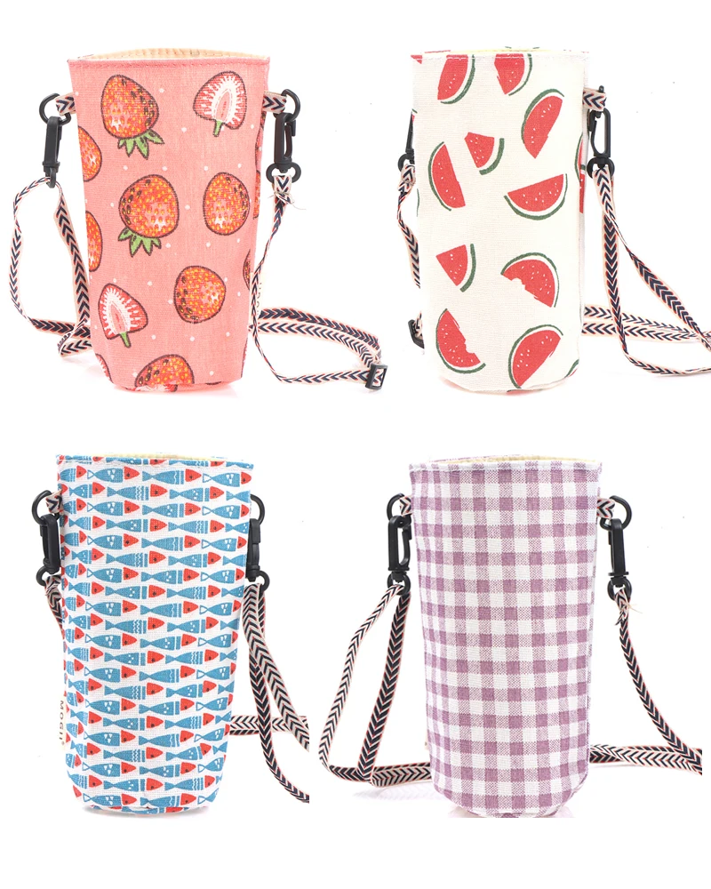 

Portable Water Bottle Cover Cup Bag Tote Heat Insulation Flexible