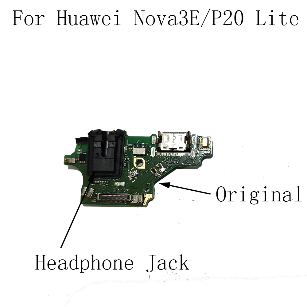 

Для Huawei P20 Lite оригинальное зарядное устройство USB разъем плата модуль Разъем для наушников аудио наушники с микрофонной платой для Huawei Nova3E