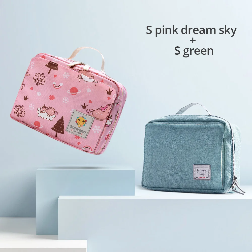 Pinkdream Green Sunveno Сумка Для Подгузников Сумка Для Мамы Детские Сумки Для Пеленок Маленькая Сумка Для Хранения - Цвет: Pinkdream Green