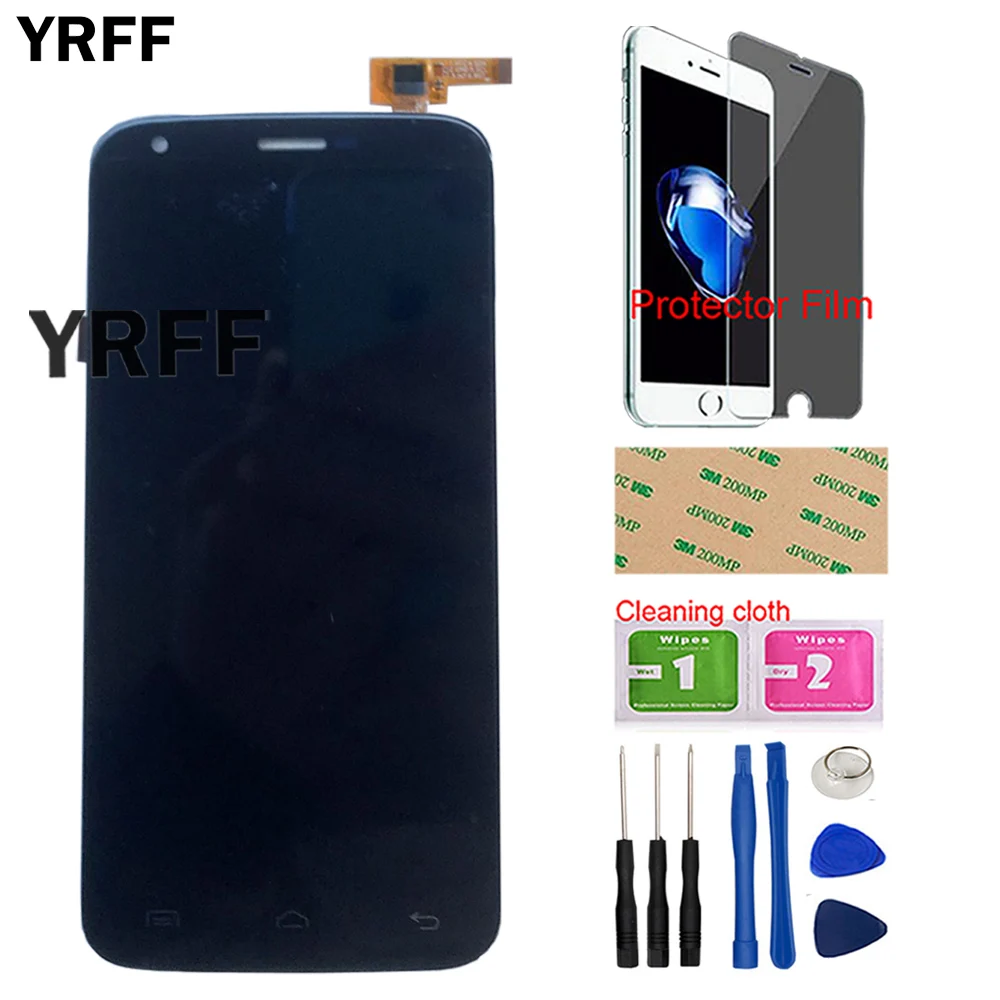 ЖК дисплей сенсорный экран Для Doogee Y100 PRO в сборе Четырехъядерный 4G Valencia 2 Pro