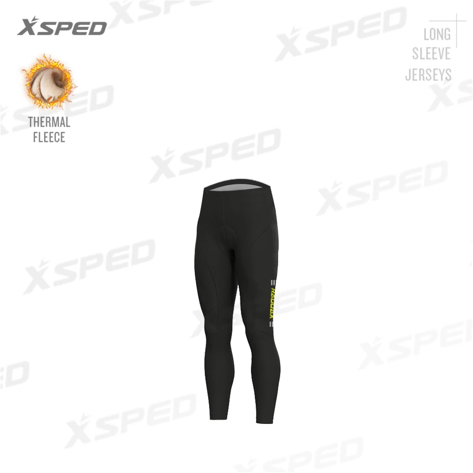 Pants Джерси с длинным рукавом, одежда для велоспорта Aleing, зимняя мужская велосипедная форма, термо флис, профессиональная команда, мужской теплый костюм для велоспорта, комбинезон, комплект - Цвет: Pants