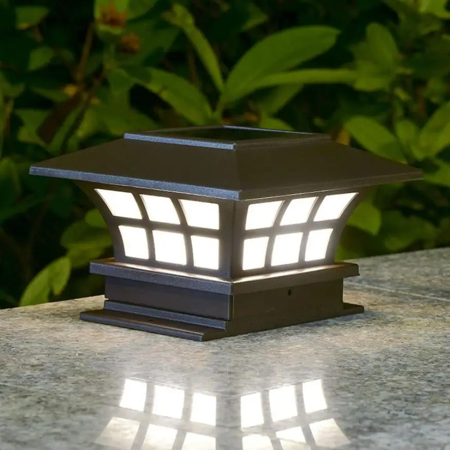 

New solar coffee stigma lamp, outdoor waterproof decoration wall lamp, garden stigma lamp, wall lamp