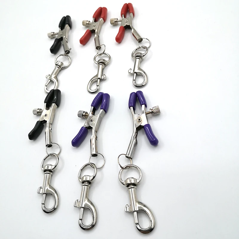 1 пара крючков подвеска цепочка рандомный зажим секс-игрушка для сосков игра