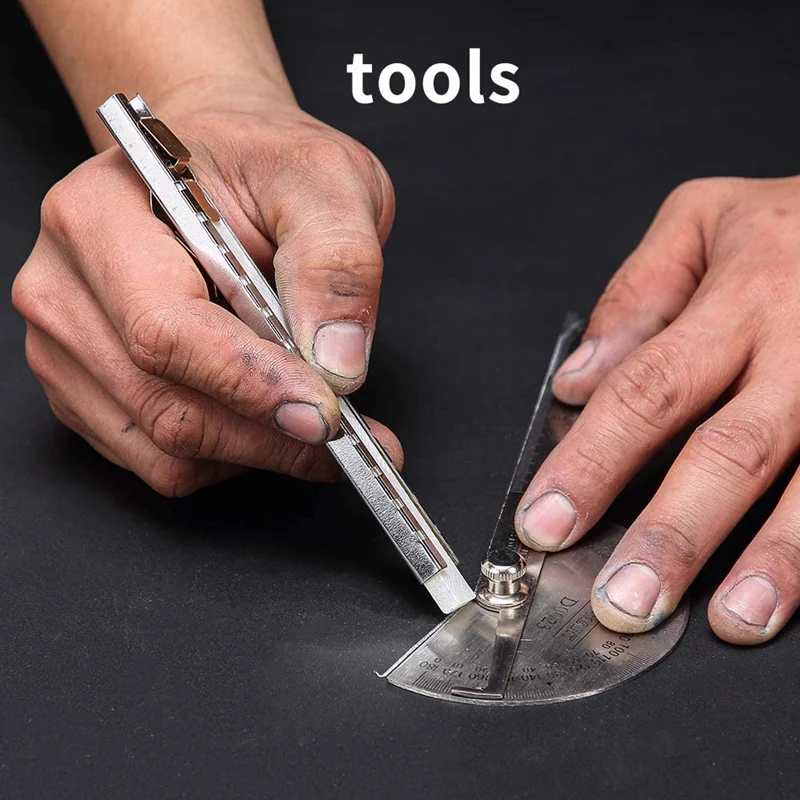 

2 Soapstone Holder with 6 Flat Set/Mark White Clear and Removable Markings on Steels Quality Soapstone Pens for Welding