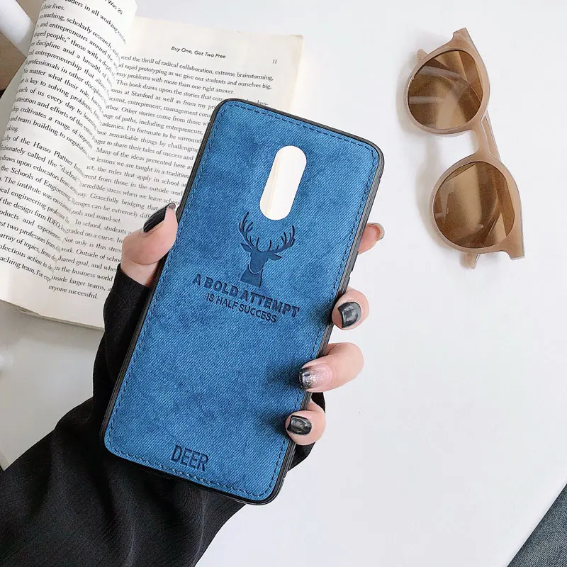 Роскошный чехол с рисунком лося для OnePlus 8 7T 7 Pro 6T 5T 5 6 Тонкий Мягкий тканевый из