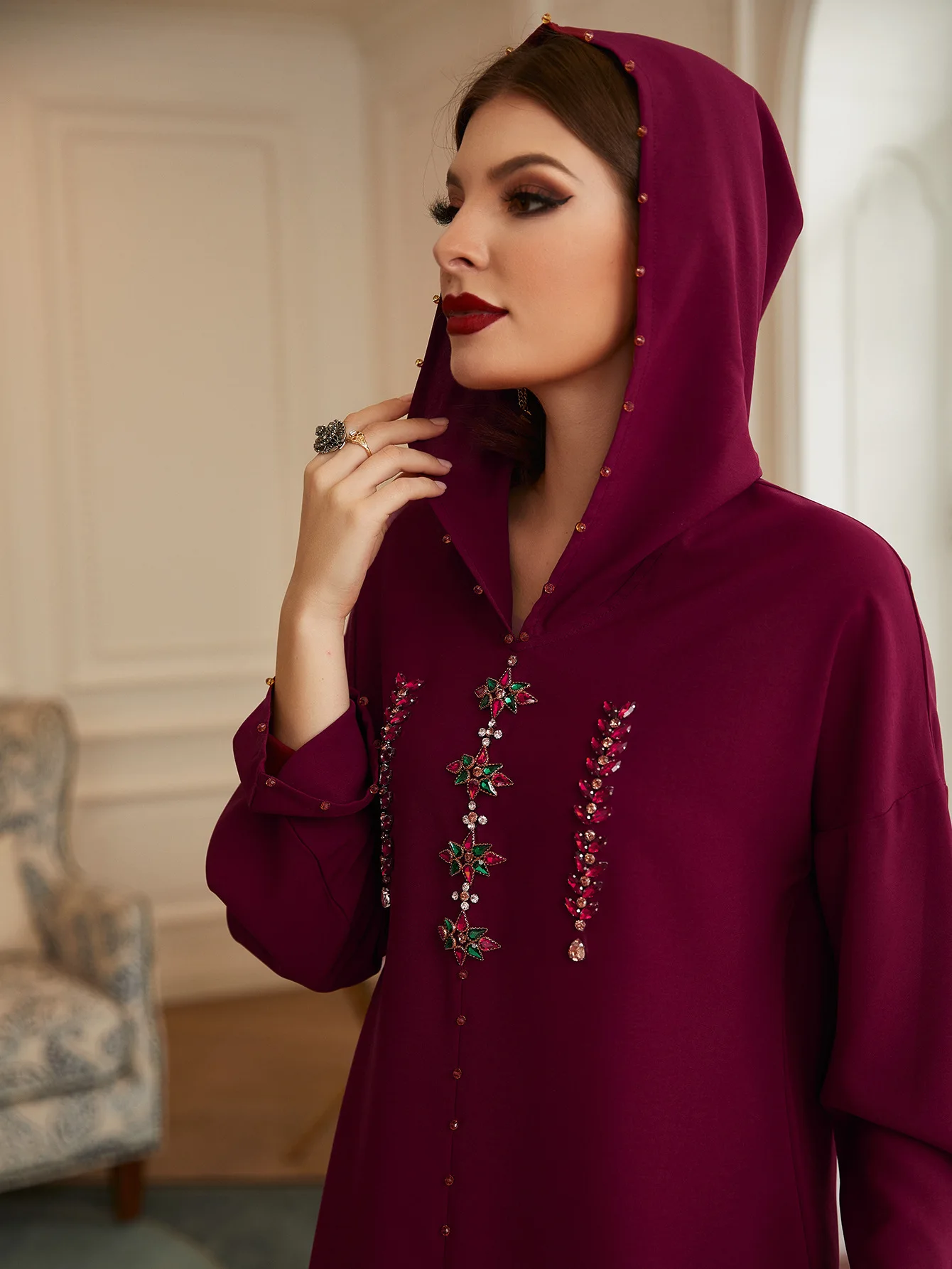 Robeclothing Дубай Арабский исламский caftan marroqui турецкие платья мусульманская abaya eid