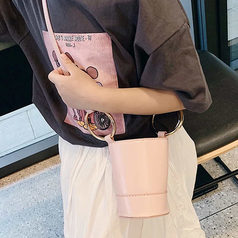 

Fashion children's bag new shoulder child cute cylindrical bucket bag wild diagonal portable mini bag