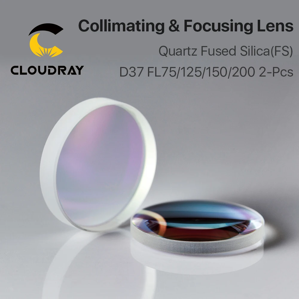 Цветная Фокусирующая линза Cloudray D37 F100 F125 F150 F200 кварцевый плавленый силикагель для