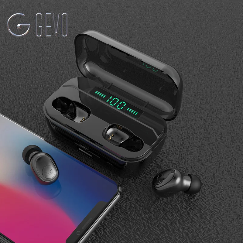G6S Беспроводные Мини Bluetooth 5 0 наушники 8D стерео с микрофоном дисплей 3500 мАч для