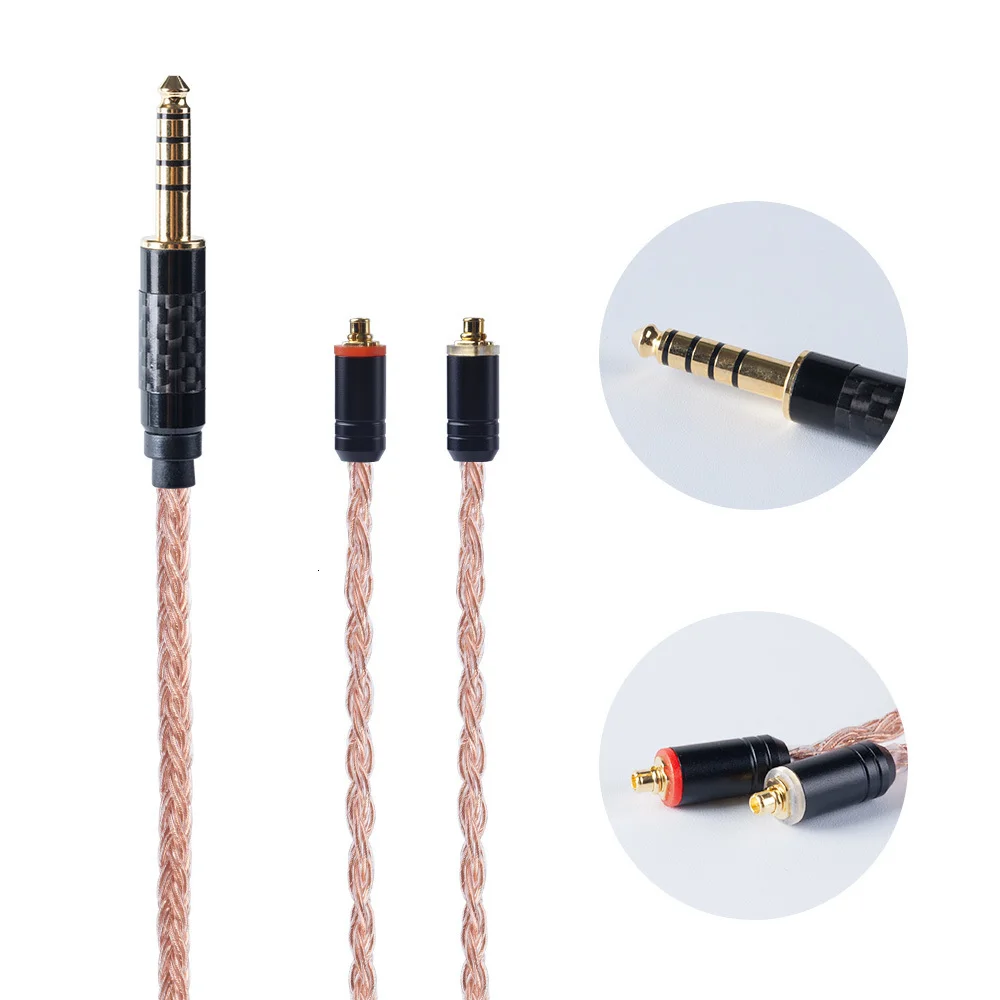 HiFiHear 16 Ядро импорт один кристалл медный кабель 2,5/3,5/4,4 мм с MMCX/2pin разъем для ZS10 AS10 AS16 C16 C10 V90