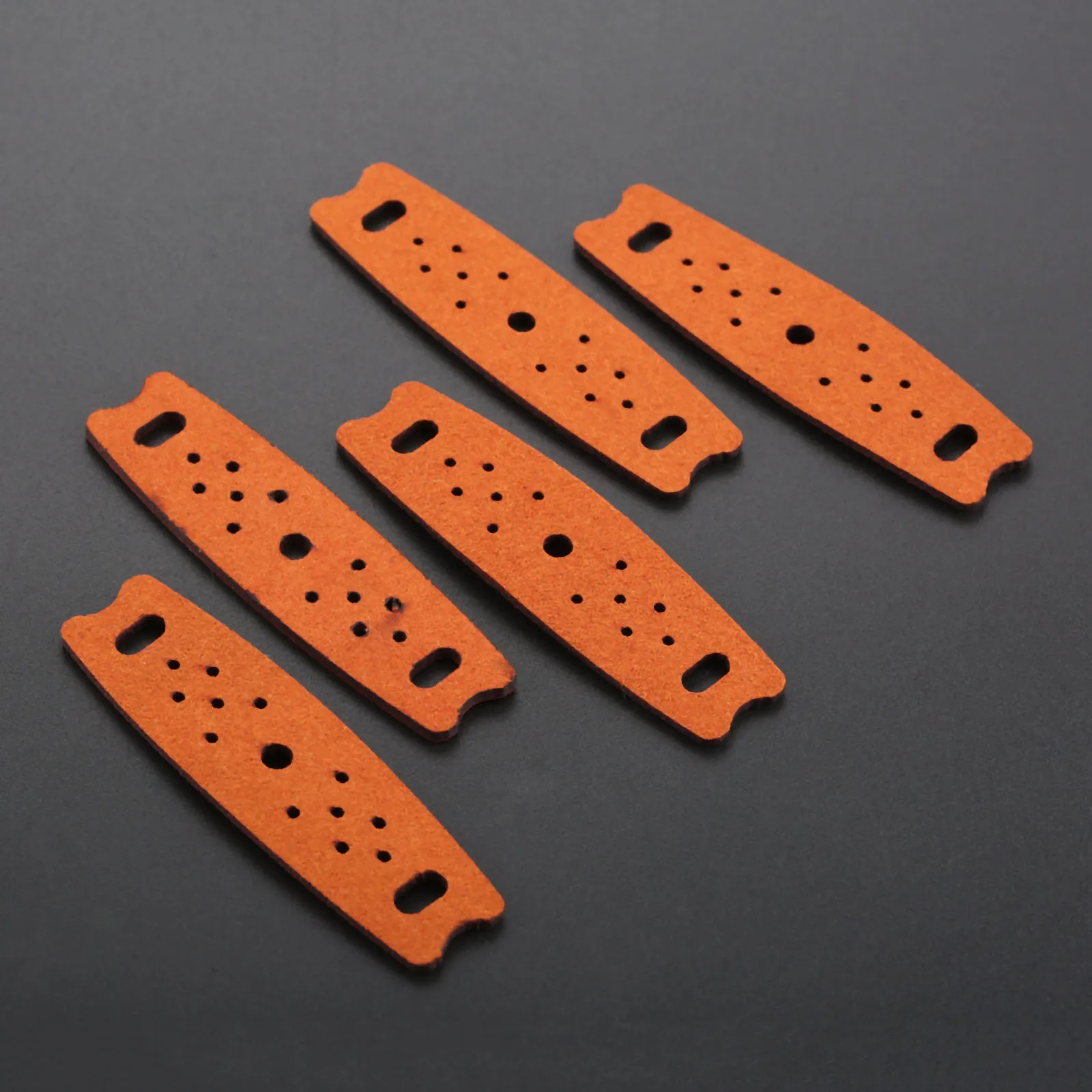 5 шт. коричневый рогатки Чехлы Чехол микрофибра кожа + дыропробивная машина на