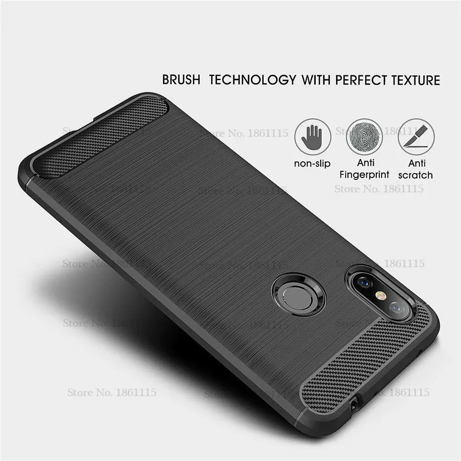 Силиконовый чехол из углеродного волокна для XiaoMi RedMi 7 Y3 5 Plus 5A 6A S2 Note 6 Pro XioMi Mi PocoPhone