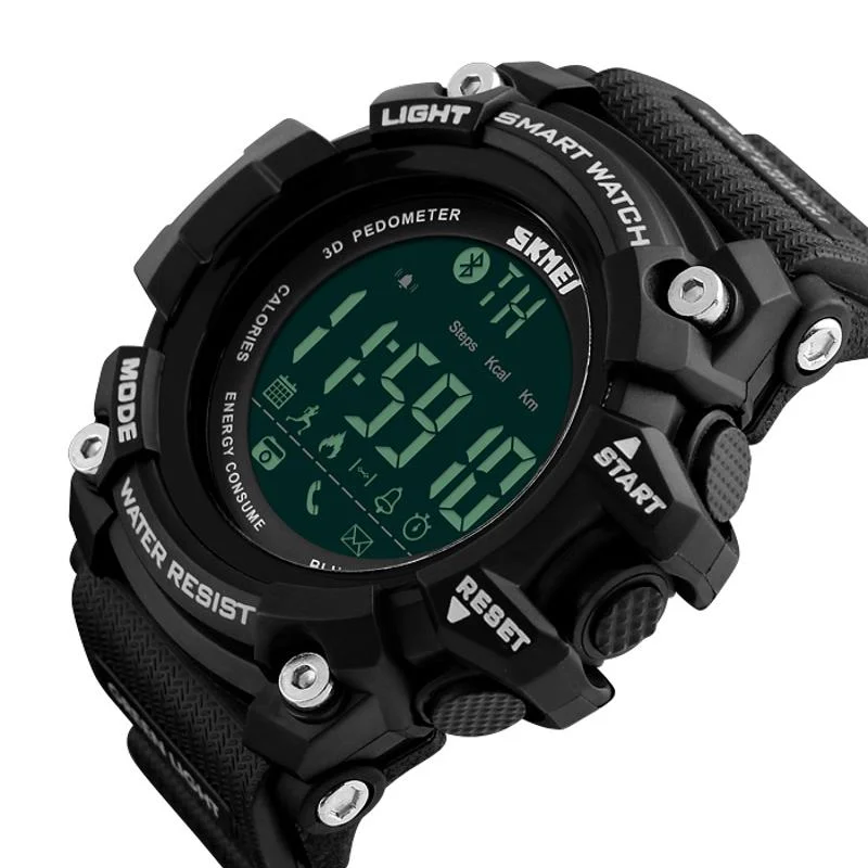

1227 bluetooth Smart Watch Call Message Notification Pedometer 50M Waterproof Sports Watch