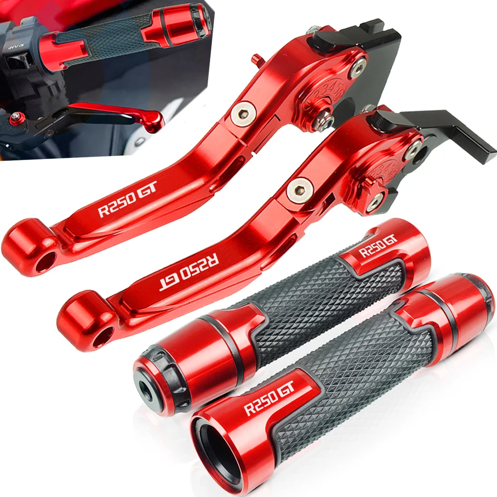GT250R логотип ручка тормоза мотоцикла CNC Регулируемые тормозные рычаги сцепления