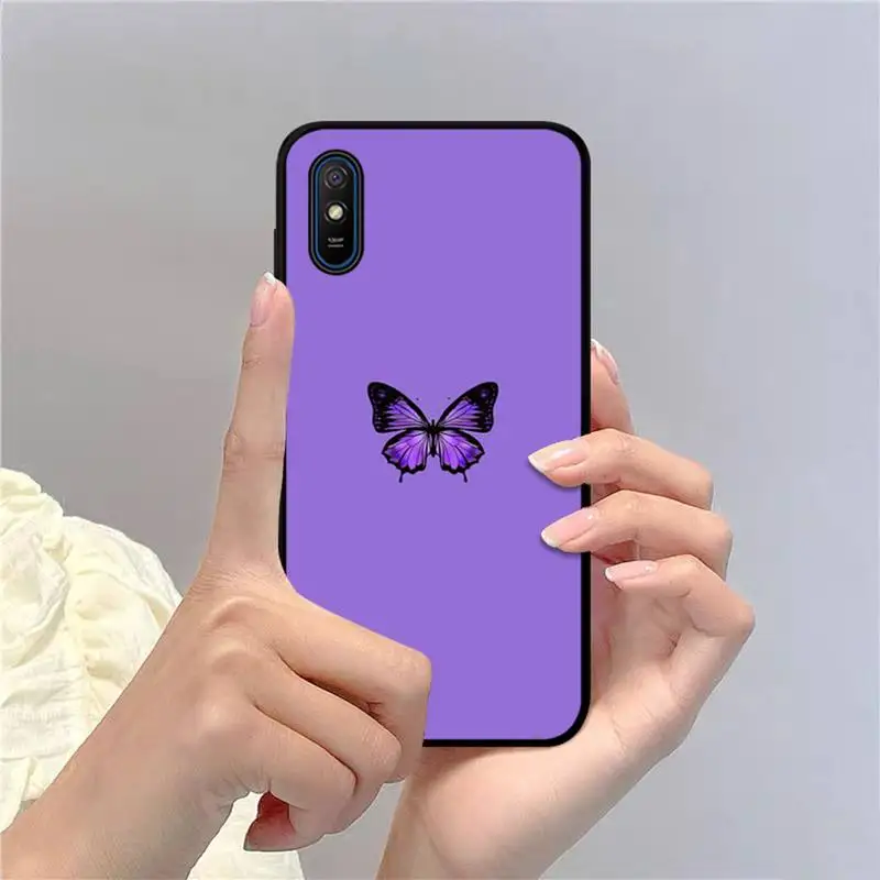 purple aesthetic phone case for redmi 9a 8a 7a 7a 7 6a 5a 5 plus 4x s2 go k20 k30 6 note 8 9 pro cover free global shipping