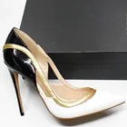 Женские туфли-лодочки из натуральной кожи, с острым носком, на тонком высоком каблуке, для весны и осени, D048A