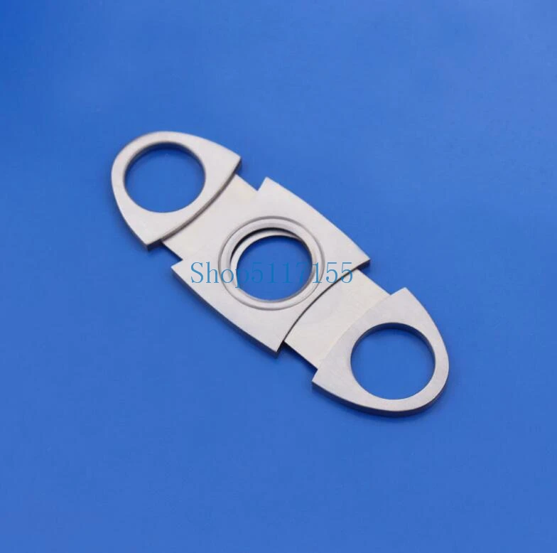 

100pcs/lots Free Shipping Stainless Steel Double Blade Cigar Cutter Scissors Plastic Handle Portable Tool