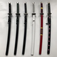 11 anime cosplay roronoa zoro sword weapon armed katana espada wood ninja knife samurai sword prop toys for teens 100cm