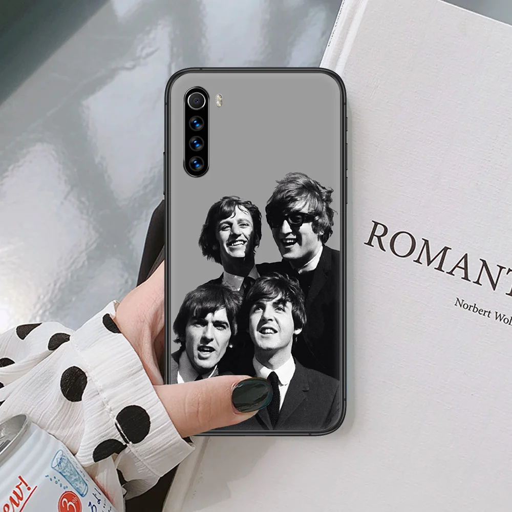 

The Beatle band Phone Case For XIAOMI Redmi Note 3 4 5 6 7 8 9 Pro T S X max black black coque tpu shell soft Etui 3D funda