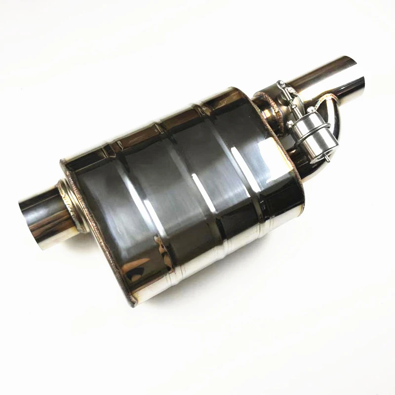Car Universal Valve Exhaust Pipe Vacuum Pump Variable Mufflers 304 Stainless Steel Embossing Remote Control Muffler