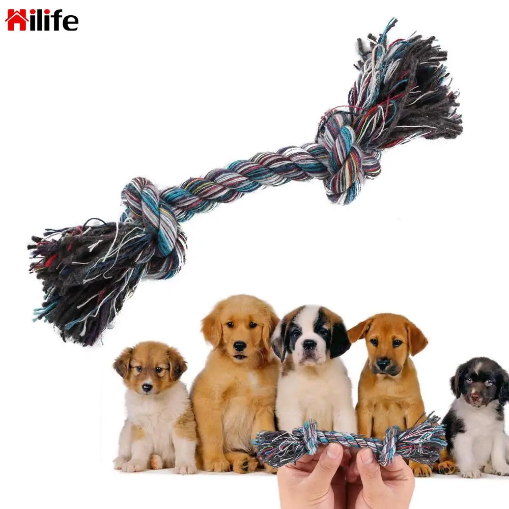 

Собака Хлопок жевать Узел игрушка собака игрушки Аксессуары для щенков прочный плетеные веревки кость весело играя R оne мяч открытый тренир...