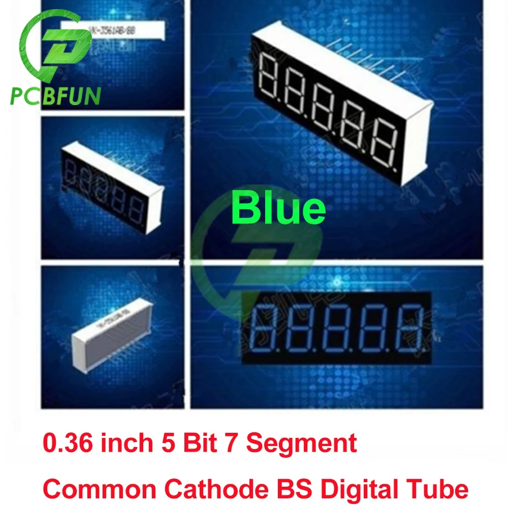 0.5 inch 1.8 Inch 0.36 LED display 7 Segment 1 Bit 4 Digit Tube Red Common Cathode/Anode Digital Led Module | Электронные