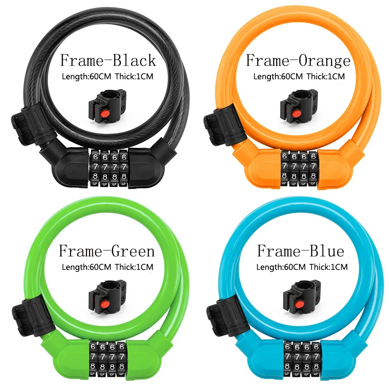 

Outdoor Digit Bicycle Chain Lock Anti-theft Anti-cutting Alloy Motorcycle Code Password
